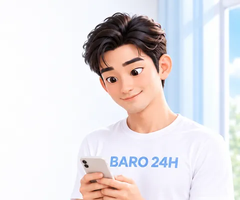 밝은 얼굴로 인사하는 남성 3D 인물